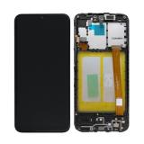 TOUCH DIGITIZER + DISPLAY AMOLED COMPLETE + FRAME FOR SAMSUNG GALAXY A20e A202F BLACK