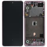 DISPLAY LCD + TOUCH DIGITIZER DISPLAY COMPLETE + FRAME FOR SAMSUNG GALAXY A51 5G A516B PRISM CUBE PINK ORIGINAL