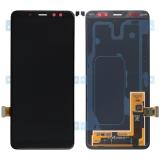 TOUCH DIGITIZER + DISPLAY LCD COMPLETE WITHOUT FRAME FOR SAMSUNG GALAXY A8(2018) A530F BLACK ORIGINAL