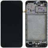 TOUCH DIGITIZER + DISPLAY LCD COMPLETE + FRAME FOR SAMSUNG GALAXY M30S M307F / M21 M215F BLACK ORIGINAL (SERVICE PACK)