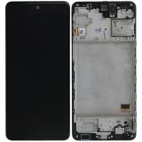 DISPLAY LCD + TOUCH DIGITIZER DISPLAY COMPLETE + FRAME FOR SAMSUNG GALAXY M31s M317F BLACK ORIGINAL