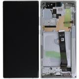 TOUCH DIGITIZER + DISPLAY LCD COMPLETE + FRAME FOR SAMSUNG GALAXY NOTE 20 ULTRA 5G N985F N986F MYSTIC WHITE (SERVICE PACK)