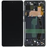 TOUCH DIGITIZER + DISPLAY LCD COMPLETE + FRAME FOR SAMSUNG GALAXY S10 LITE G770F PRISM BLACK ORIGINAL