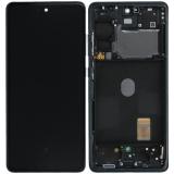 DISPLAY LCD + TOUCH DIGITIZER DISPLAY COMPLETE + FRAME FOR SAMSUNG GALAXY S20 FE / S20 LITE G780F / S20 FE 5G G781 CLOUD NAVY BLUE/ BLACK ORIGINAL (SERVICE PACK)