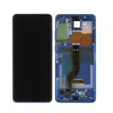 TOUCH DIGITIZER + DISPLAY LCD COMPLETE + FRAME FOR SAMSUNG GALAXY S20 PLUS S20+ G985F G986F AURORA BLUE ORIGINAL (SERVICE PACK)