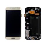 DISPLAY LCD + TOUCH DISPLAY COMPLETE + FRAME FOR SAMSUNG GALAXY S6 EDGE G925F GOLD ORIGINAL (SERVICE PACK)