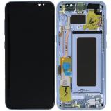 TOUCH DIGITIZER + DISPLAY LCD COMPLETE + FRAME FOR SAMSUNG GALAXY S8 G950F BLUE ORIGINAL
