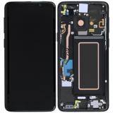 TOUCH DIGITIZER + DISPLAY LCD COMPLETE + FRAME FOR SAMSUNG GALAXY S9 G960F BLACK ORIGINAL
