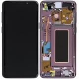 TOUCH DIGITIZER + DISPLAY LCD COMPLETE + FRAME FOR SAMSUNG GALAXY S9 G960F PURPLE ORIGINAL