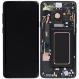 TOUCH DIGITIZER + DISPLAY LCD COMPLETE + FRAME FOR SAMSUNG GALAXY S9 PLUS S9+ G965F BLACK ORIGINAL