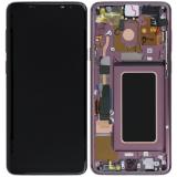 TOUCH DIGITIZER + DISPLAY LCD COMPLETE + FRAME FOR SAMSUNG GALAXY S9 PLUS S9+ G965F PURPLE ORIGINAL