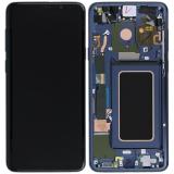 TOUCH DIGITIZER + DISPLAY LCD COMPLETE + FRAME FOR SAMSUNG GALAXY S9 PLUS S9+ G965F BLUE ORIGINAL