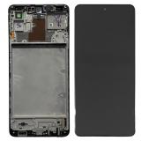 DISPLAY LCD + TOUCH DIGITIZER DISPLAY COMPLETE + FRAME FOR SAMSUNG GALAXY M62 5G M625F BLACK ORIGINAL (SERVICE PACK)