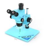 RELIFE RL-M6T PRO-B11 MICROSCOPE 6.5X-65X TRINOCULAR HD MOBILE PHONE REPAIR  + MICROSCOPE LED LIGHT MULTIPLE COLOR OPTIONS (BLACK / WHITE / YELLOW / ORANGE / GREEN / BLUE / PURPLE / GREY)