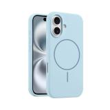 PHONE CASE LIQUID SILICONE + MAGNETIC FOR APPLE IPHONE 17 BLUE