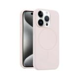 PHONE CASE LIQUID SILICONE + MAGNETIC FOR APPLE IPHONE 15 PRO MAX PINK
