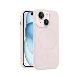 PHONE CASE LIQUID SILICONE + MAGNETIC FOR APPLE IPHONE 15 PINK