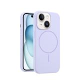 PHONE CASE LIQUID SILICONE + MAGNETIC FOR APPLE IPHONE 15 VIOLET