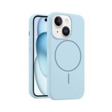 PHONE CASE LIQUID SILICONE + MAGNETIC FOR APPLE IPHONE 15 BLUE