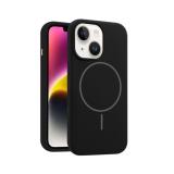 PHONE CASE LIQUID SILICONE + MAGNETIC FOR APPLE IPHONE 14 PLUS BLACK