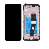 TOUCH DIGITIZER + DISPLAY LCD COMPLETE + FRAME FOR SAMSUNG GALAXY A03 A035G BLACK ORIGINAL (SERVICE PACK)