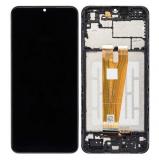 TOUCH DIGITIZER + DISPLAY LCD COMPLETE WITH FRAME FOR SAMSUNG GALAXY A04 A045F BLACK ORIGINAL (SERVICE PACK)