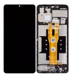 TOUCH DIGITIZER + DISPLAY AMOLED COMPLETE + FRAME FOR SAMSUNG GALAXY A06 A065F BLACK ORIGINALE (SERVICE PACK)