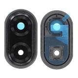 REAR CAMERA LENS AND BEZEL FOR SAMSUNG GALAXY A07 A075B BLACK