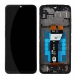 TOUCH DIGITIZER + DISPLAY LCD COMPLETE WITH FRAME FOR SAMSUNG GALAXY A14 5G A146P BLACK ORIGINAL (SERVICE PACK) (SMALL CONNECTOR)