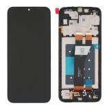 TOUCH DIGITIZER + DISPLAY LCD COMPLETE + FRAME FOR SAMSUNG GALAXY A14 5G A146B BLACK ORIGINAL (BIG CONNECTOR) (SERVICE PACK)