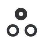 SET OF 3 PCS GLASS LENS REPLACEMENT OF CAMERA FOR SAMSUNG GALAXY A16 5G A166P