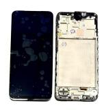 TOUCH DIGITIZER + DISPLAY AMOLED COMPLETE + FRAME FOR SAMSUNG GALAXY A17 5G A176B BLACK ORIGINALE (SERVICE PACK)