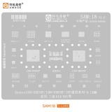 AMAOE METAL TEMPLATE OF IC CHIP FOR SAM-18 SAMSUNG GALAXY A54 5G A546B / A25 5G A256B / A14 5G A146B A146P / A14 A145F A145P A145R