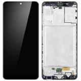 DISPLAY LCD + TOUCH DIGITIZER DISPLAY COMPLETE + FRAME FOR SAMSUNG GALAXY A31 A315F PRISM CRUSH BLACK ORIGINAL (SERVICE PACK) (ASSEMBLED)