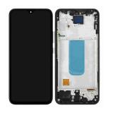 TOUCH DIGITIZER + DISPLAY LCD COMPLETE + FRAME FOR SAMSUNG GALAXY A34 5G A346B BLACK ORIGINAL (SERVICE PACK) (ASSEMBLED)