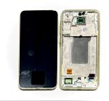 TOUCH DIGITIZER + DISPLAY AMOLED COMPLETE WITH FRAME FOR SAMSUNG GALAXY A35 5G A356B LEMON / YELLOW ORIGINAL (SERVICE PACK) (ASSEMBLED)