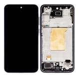 TOUCH DIGITIZER + DISPLAY AMOLED COMPLETE WITH FRAME FOR SAMSUNG GALAXY A35 5G A356B NAVY / BLACK ORIGINAL (SERVICE PACK) (ASSEMBLED)