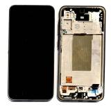 TOUCH DIGITIZER + DISPLAY AMOLED COMPLETE WITH FRAME FOR SAMSUNG GALAXY A36 5G A366B BLACK ORIGINAL (SERVICE PACK) (ASSEMBLED)
