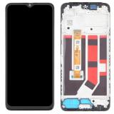 TOUCH DIGITIZER + DISPLAY LCD COMPLETE WITH FRAME FOR OPPO A38 (CPH2579) BLACK ORIGINAL