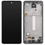 TOUCH DIGITIZER + DISPLAY LCD COMPLETE + FRAME FOR SAMSUNG GALAXY A52 A525F / A52 5G A526B AWESOME WHITE OEM OLED