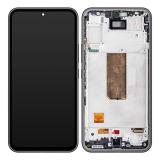 TOUCH DIGITIZER + DISPLAY LCD COMPLETE + FRAME FOR SAMSUNG GALAXY A54 5G A546B BLACK ORIGINAL (SERVICE PACK) (ASSEMBLED)