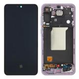 TOUCH DIGITIZER + DISPLAY AMOLED COMPLETE WITH FRAME FOR SAMSUNG GALAXY A55 5G A556B LILAC / VIOLET ORIGINAL (SERVICE PACK) (ASSEMBLED)
