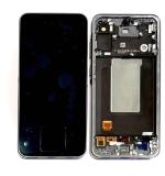 TOUCH DIGITIZER + DISPLAY AMOLED COMPLETE WITH FRAME FOR SAMSUNG GALAXY A56 5G A566B GRAPHITE ORIGINAL (SERVICE PACK) (ASSEMBLED)