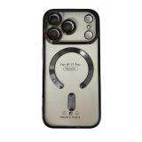 PHONE CASE ELECTROPLASTY + LENS PROTECTION + MAGNETIC FOR APPLE IPHONE 17 PRO BLACK