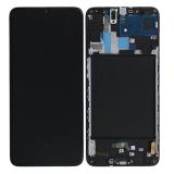 TOUCH DIGITIZER + DISPLAY AMOLED COMPLETE + FRAME FOR SAMSUNG GALAXY A70 A705F BLACK OEM