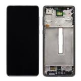 TOUCH DIGITIZER + DISPLAY AMOLED REFURBISHED + FRAME FOR SAMSUNG GALAXY A73 5G A736B BLACK (Display Refurbished Non-Original Frame)