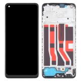 TOUCH DIGITIZER + DISPLAY OLED COMPLETE + FRAME (05 VERSION) FOR OPPO A74 4G (CHP2219) BLACK ORIGINAL