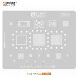 AMAOE IPAD-A9/A10X METAL TEMPLATE OF IC CHIP FOR IPAD A9 / A10X SERIE 0.12MM