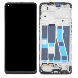 TOUCH DIGITIZER + DISPLAY OLED COMPLETE + FRAME (04 VERSION) FOR OPPO A94 5G (CPH2211) BLACK ORIGINAL