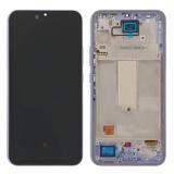 TOUCH DIGITIZER + DISPLAY LCD COMPLETE + FRAME FOR SAMSUNG GALAXY A34 5G A346B VIOLET ORIGINAL (SERVICE PACK) (ASSEMBLED)